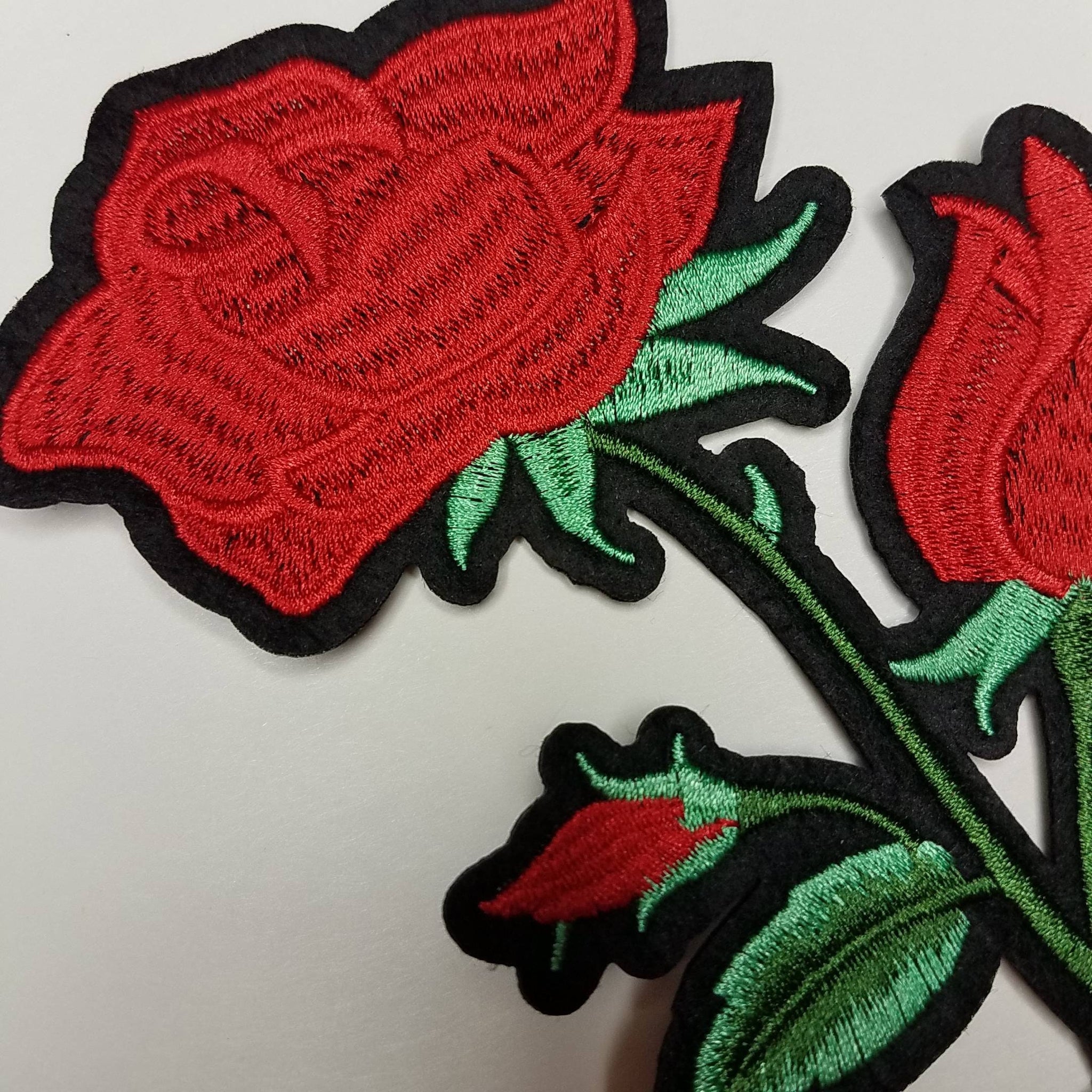 Uxcell Number Patches Embroidered Decorative Repair Patches Iron on Patches  9 Rose Red 2 Height for Clothing 10Pcs
