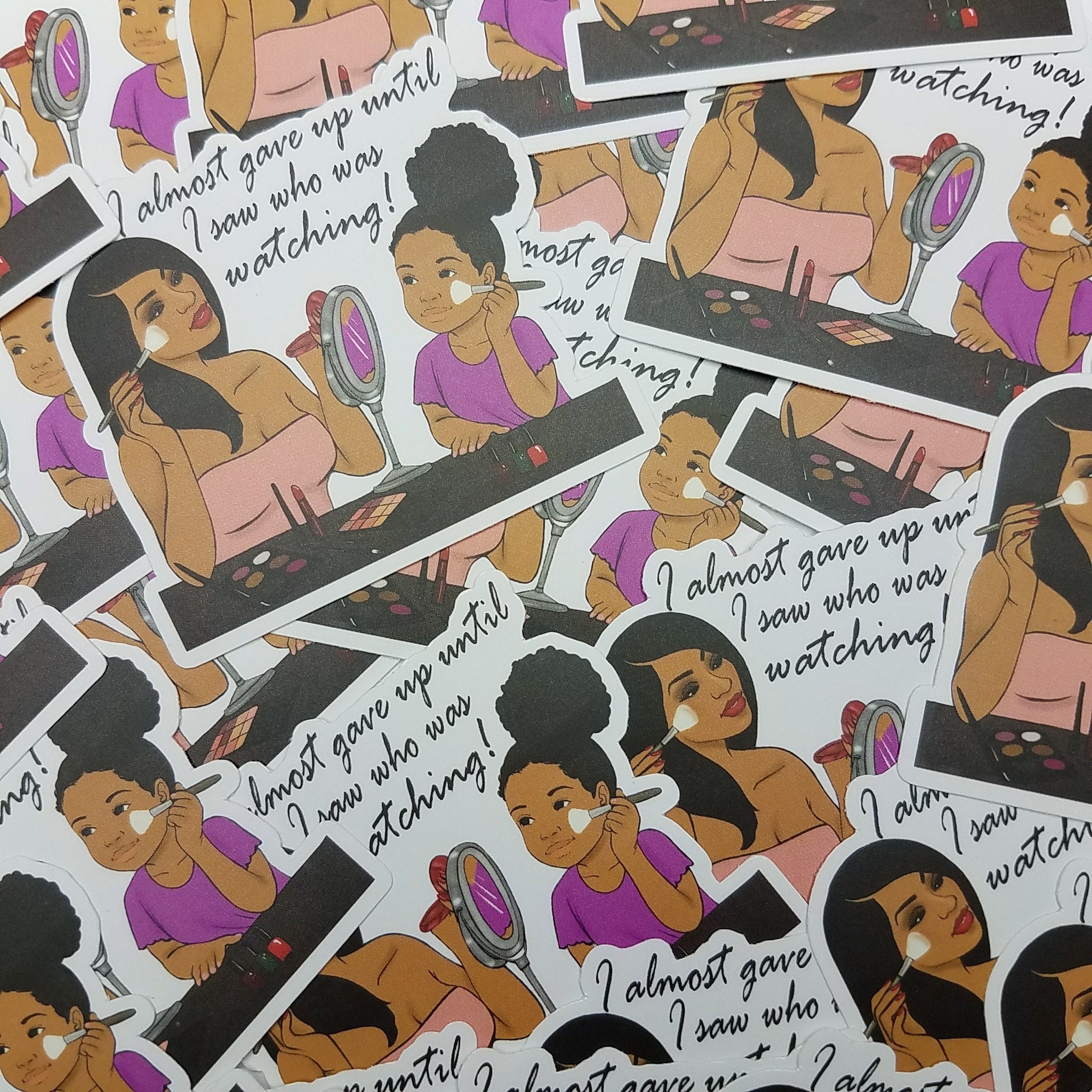 Inspirational Mommy & Me African American Planner Stickers, 2-pcs, Mom and Daughter Stickers, Black Girl Stickers, Happy Planner Stickers