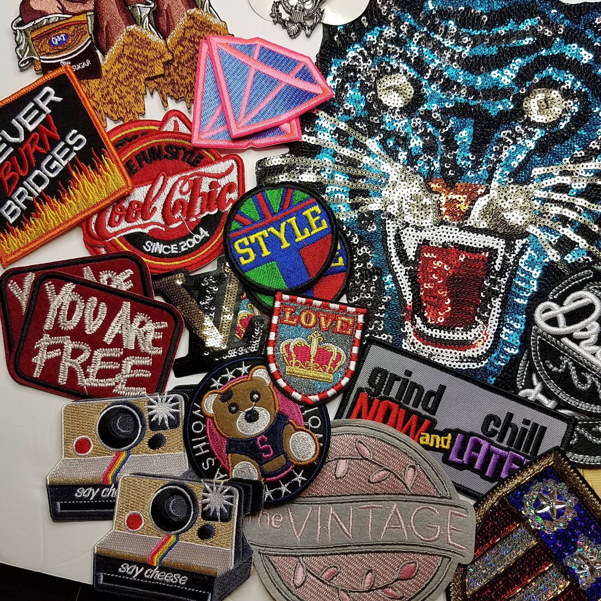 Assorted Sew On Patches For Jackets