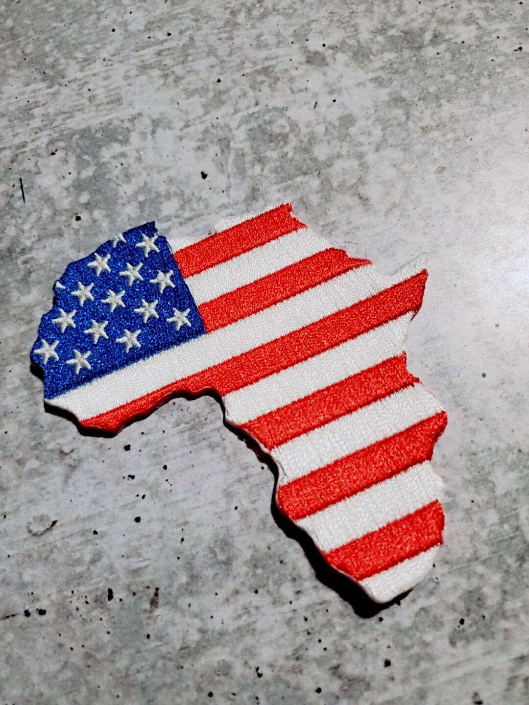 New "African-American Flag," Iron-On Embroidered Patch, Size 3.5", Collectable Appliques, DIY Crafts, BLM Gifts