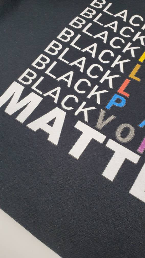 Black-History-Month Exclusive "Black Matters" | Colorful Statement Tee | Black Lives Matter | Juneteenth Celebration Tshirt | Unisex