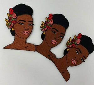 Flawless "Beauty is Her Name" 100% Embroidered Patch, Size 4", Patch for Clothing and Accessories; Small Jacket Patch; DIY, Melanin Magic