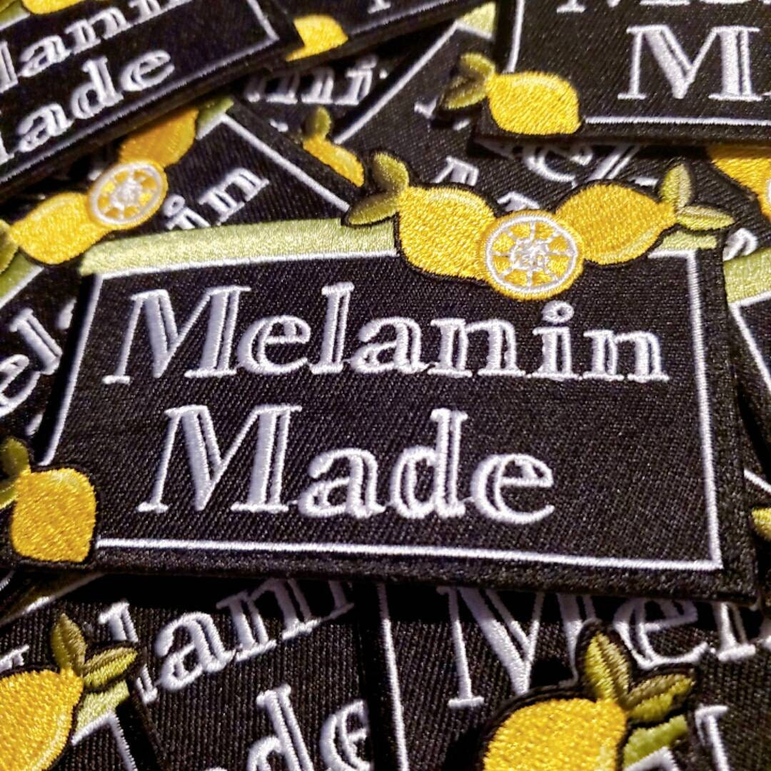 Super Cute,"Melanin Made" Popular Patch, 4" x 3" Iron-on Patch, Melanin Magic Patch, Embroidery Art,  Patch for Jackets, DIY Project, Crafts