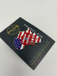 New, Enamel Pin "Enough is Enough" Exclusive, African-American BLM Enamel Pin, Size 2", w/Butterfly Clutch| Socially Conscious Gifts