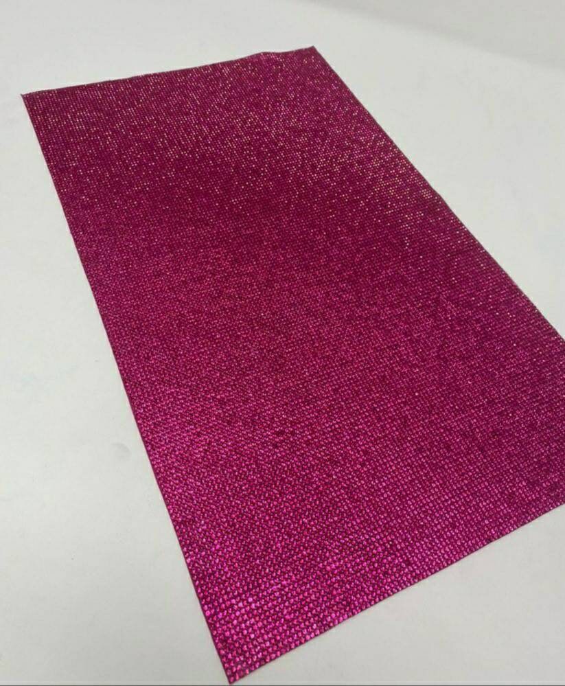 Hot-Pink,Hot-fix Rhinestone Sheet for Blinging Clothes, Shoes, Handbags, Mugs, Wine Glasses & More, 10" x 16.5" sz, 18,000 Stones, Iron-on