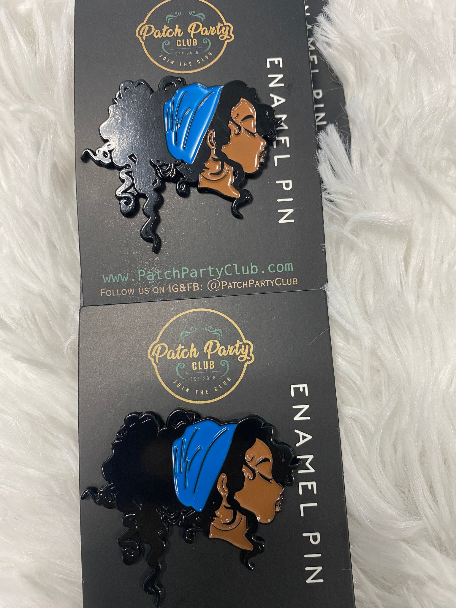 NEW, Enamel Pin "Fly Nubian Headwrap" Exclusive Lapel Pin, Popular Enamel Pins, Size 1.77 inches, w/Butterfly Clutch, Cool Pin For Apparel