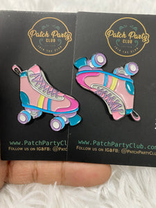 NEW, Nostalgic "Roller-skate" Enamel Pin, Fun lapel for Jackets, and Clothing, 1.50" size
