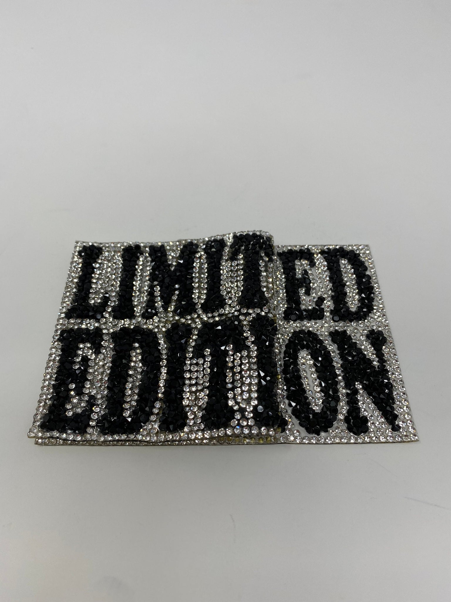 NEW, Blinged Out "Limited Edition" Rhinestone Patch with Adhesive, Rhinestone Applique, Size 5"x2.5", Czech Rhinestones, DIY Applique
