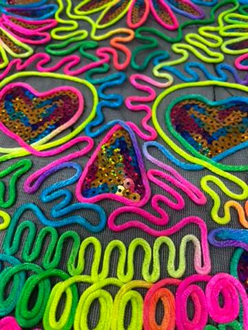 RAINBOW LOVE Sequin Patch