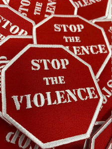 Black-History-Sale "Stop The Violence" Iron-on Embroidered Patch, Size 2.75", Empowerment Badge, DIY Applique