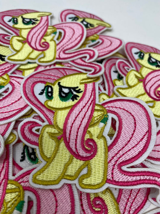 NEW, Exclusive Patch "Pouting Pony" Iron-on Embroidered 3D Patch, Size 3.5''