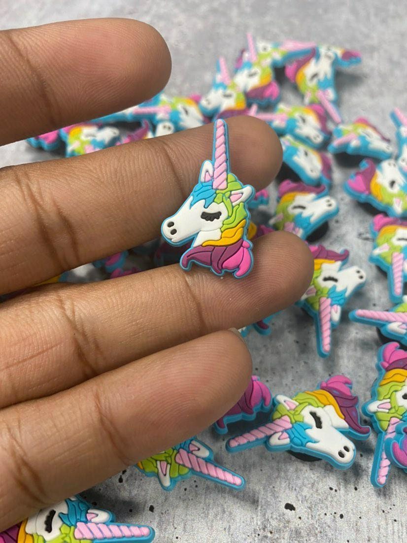 Exclusive "Unicorn" Girly Charm for Crocs; Symbolic Statement Charms for Clogs;  Cute Charm for Shoes and Silicone Bracelets