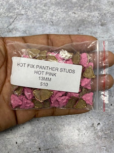 NEW, Hotfix Panther Studs, 100 Pcs, 13mm (Small) Light Pink, Great for Denim, Sweaters, Camo Jackets, Belts, Bags, Shoes, Crafts,+ MORE!