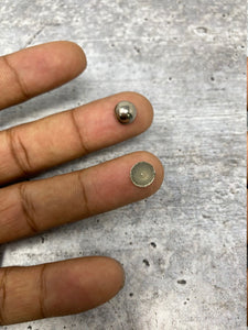 NEW, Hotfix Dome Studs, 100 Pcs, 8mm (Large) SILVER, Great for Denim, Sweaters, Camo Jackets, Belts, Bags, Shoes, Crafts,+ MORE!