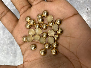 NEW, Hotfix Dome Studs, 100 Pcs, 8mm (Large) GOLD, Great for Denim, Sweaters, Camo Jackets, Belts, Bags, Shoes, Crafts,+ MORE!