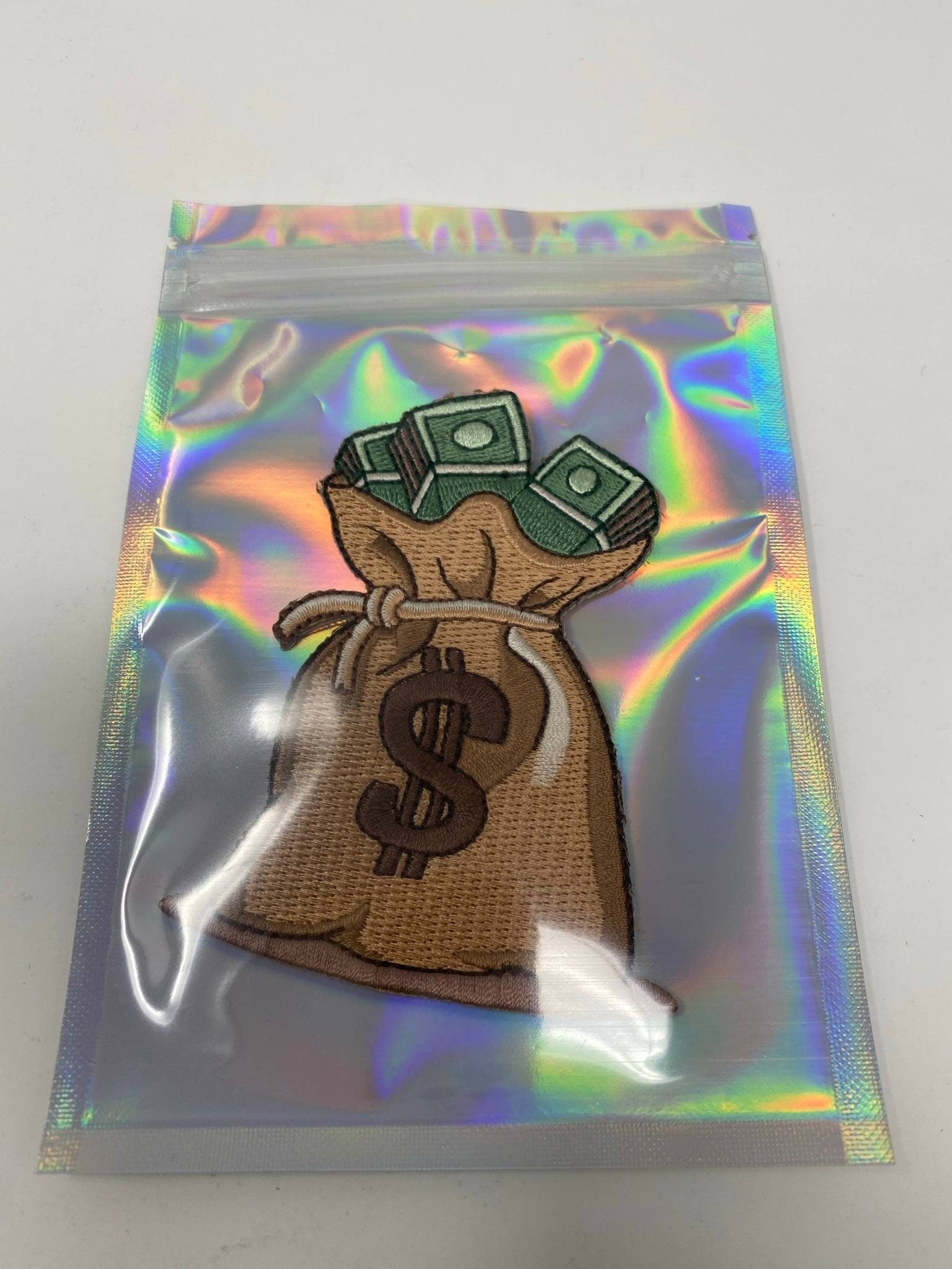Christmas Decorations 100 PC Resealable Smell Proof Bags Holographic Ziplock  Bags Flash Aluminum 