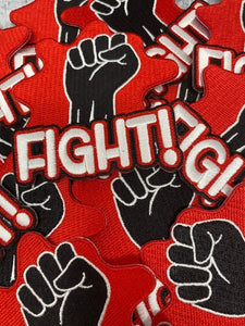 FIGHT FIST!, Exclusive Afrocentric Patch, Size 4'', Iron-on Patch, Conscious Gifts, Juneteenth, BLM