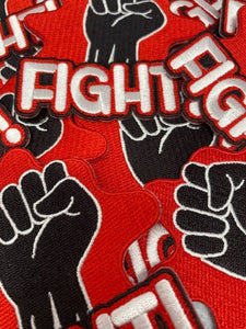 FIGHT FIST!, Exclusive Afrocentric Patch, Size 4'', Iron-on Patch, Conscious Gifts, Juneteenth, BLM