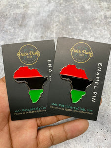New, Enamel Pin "Pan African" Exclusive, African-American BLM Enamel Pin, Size 2", w/Butterfly Clutch| Socially Conscious Gifts