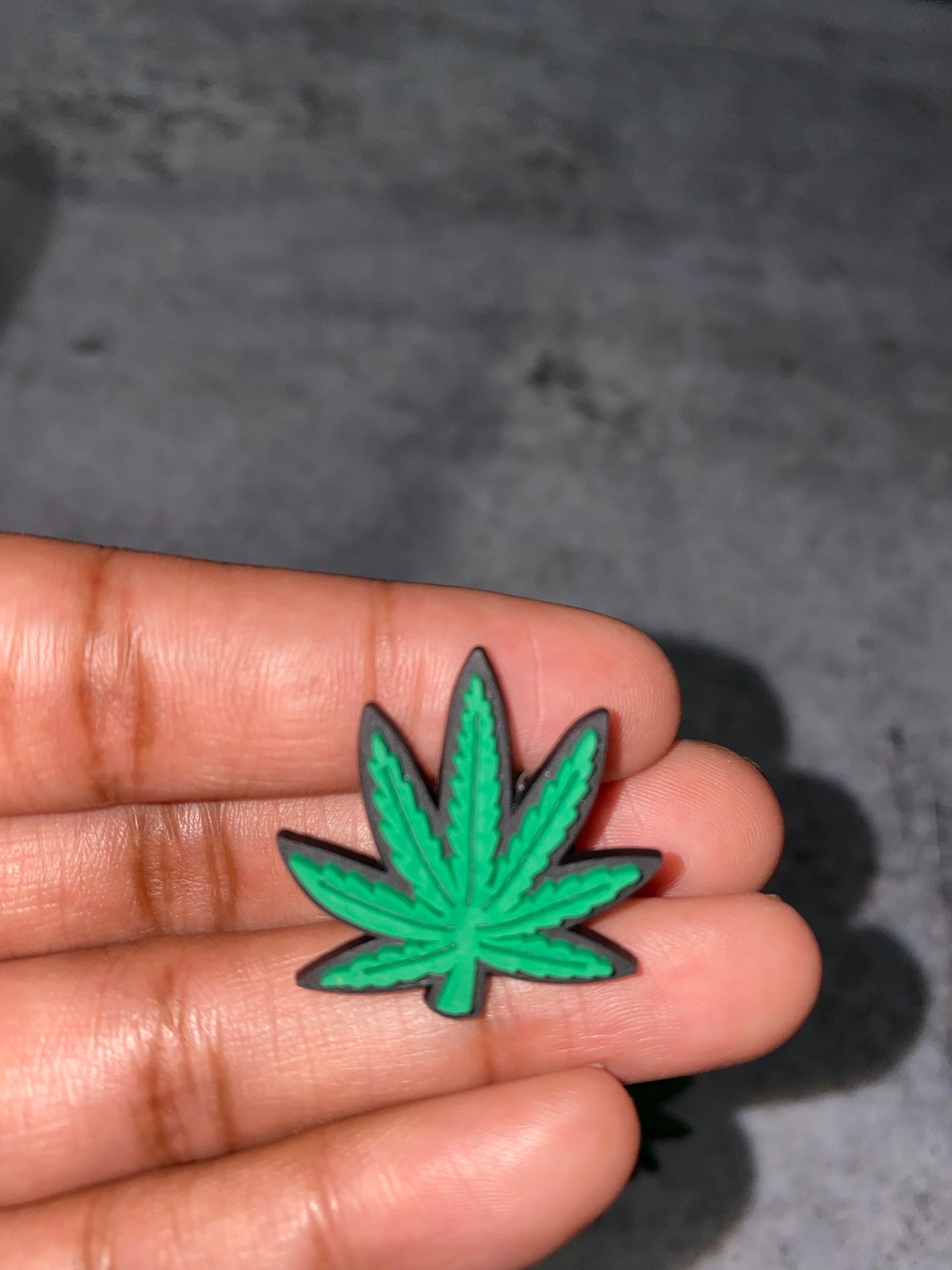 New, "4/20 Weed Leaf"  Charm for Crocs; 1Pc., Symbolic Statement Charms for Clogs;  Cute Charm for Shoes and Silicone Bracelets