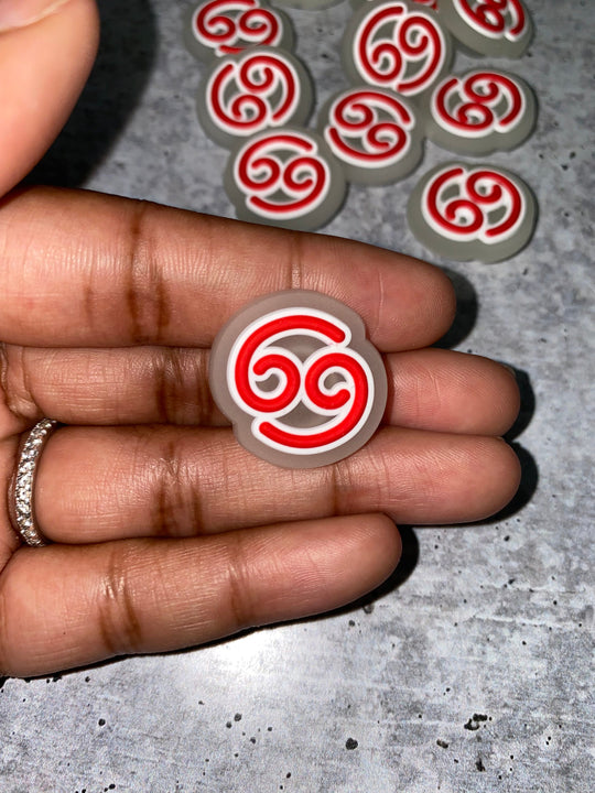 NEW, Exclusive, Glow In The Dark,"Cancer" Zodiac Charm for Crocs; Symbolic Statement Charms for Clogs; Charm for Shoes, 1 PC., Zodiac Charms