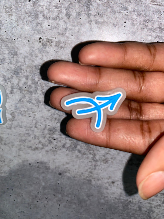 NEW, Exclusive,Glow In The Dark,"Sagittarius" Zodiac Charm for Crocs;Symbolic Statement Charms for Clogs;Charm for Shoes, 1 PC.,Zodiac Charm