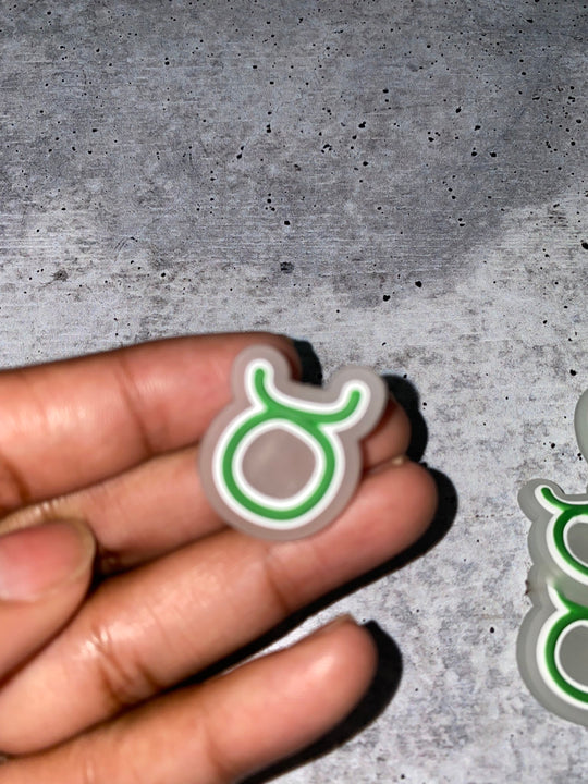 NEW, Exclusive,Glow In The Dark,"Taurus" Zodiac Charm for Crocs;Symbolic Statement Charms for Clogs;Charm for Shoes, 1 PC.,Zodiac Charm