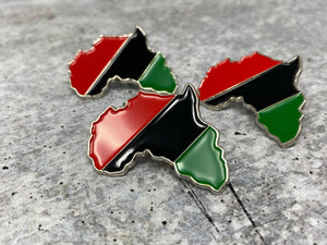 Cool "Pan-African Flag" 1-pc/ Shoelace Charm, Soft Enamel Skate Charm, Size 2",  Designer Charms For Shoes and Skates, RGB Flag Charms