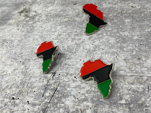 Cool "Pan-African Flag" 1-pc/ Shoelace Charm, Soft Enamel Skate Charm, Size 2",  Designer Charms For Shoes and Skates, RGB Flag Charms