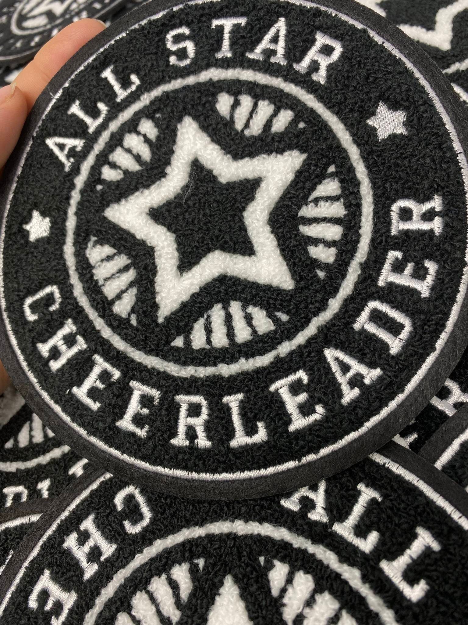 3x Black Star Patches Iron on Patch Iron on Black Star Patches White Star  Iron on Patch Patches for Jackets Iron on Patches 