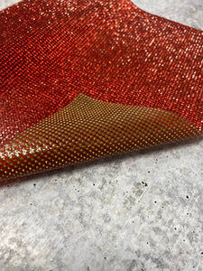 Sparkling RED,Hot-fix Rhinestone Sheet for Blinging Clothes, Shoes, Handbags, Mugs,  & More, 10" x 16.5" sz, 18,000 Stones, Iron-on