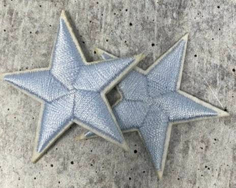 2pc/Mini BLACK Star Applique Set, Star Patch, 1 inch Small Stars, Coo –  PatchPartyClub