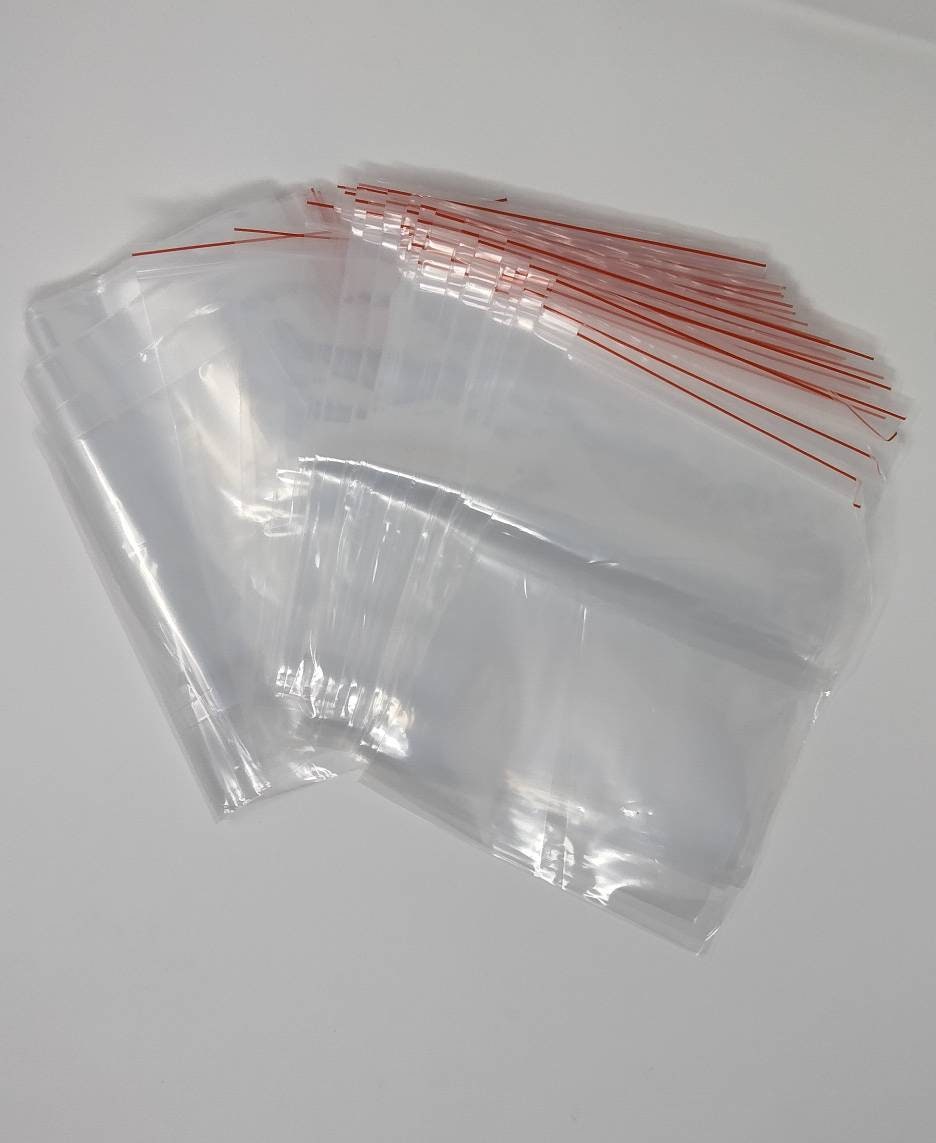 Clear Resealable Plastic Bags 100 Units