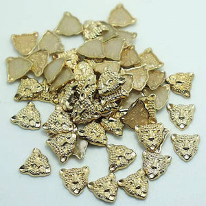 NEW, Hotfix Panther Studs, 100 Pcs, 18mm (Large) GOLD, Great for Denim, Sweaters, Camo Jackets, Belts, Bags, Shoes, Crafts,+ MORE!