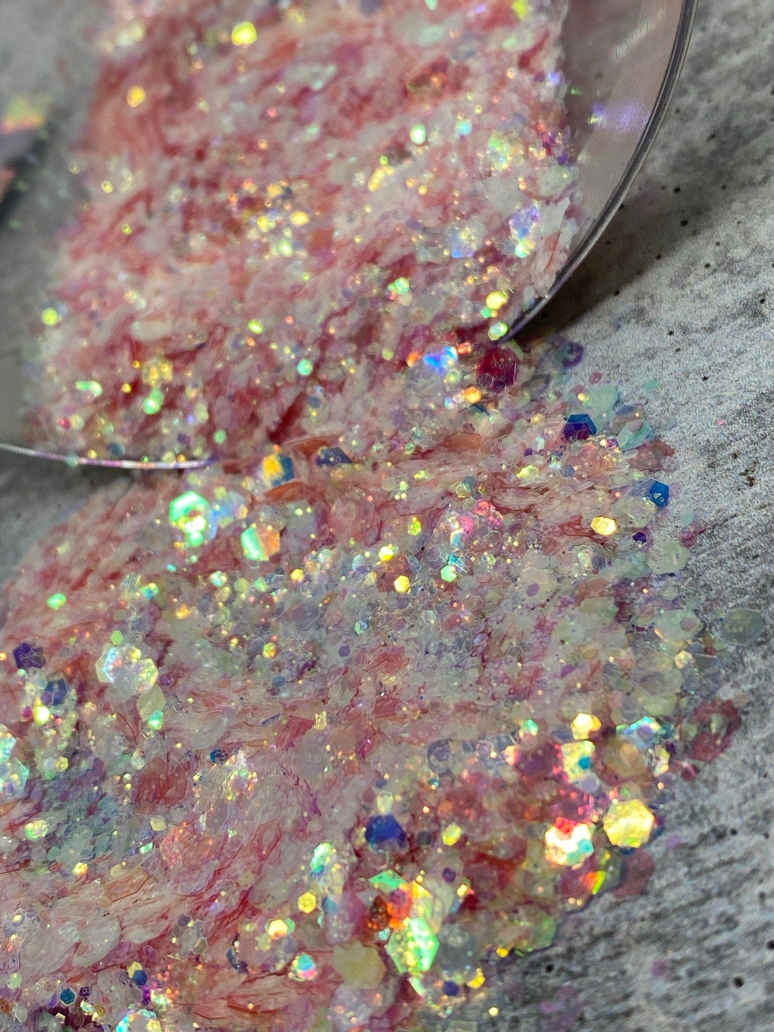 Pink Holographic Chunky Glitter for Nails Glitter for Resin 