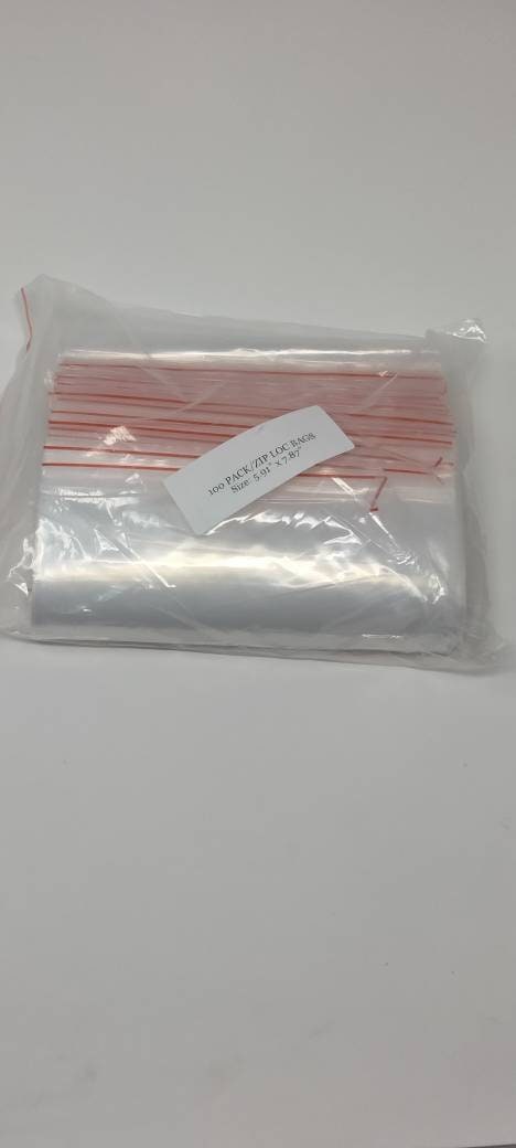 Bulk Packing Supplies: 5.91" x 7.87", 100 pcs Heavy-Duty Clear ZIPLOC, 4Mil Thick, Resealable Baggies For Products, Beads, Jewelry, Storage