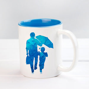 Sublimation Blanks, Bright White, 11oz inner Blue color mug, Custom Drinkware Mugs, Perfect Gift, Personalize Mug, For A Special Someone