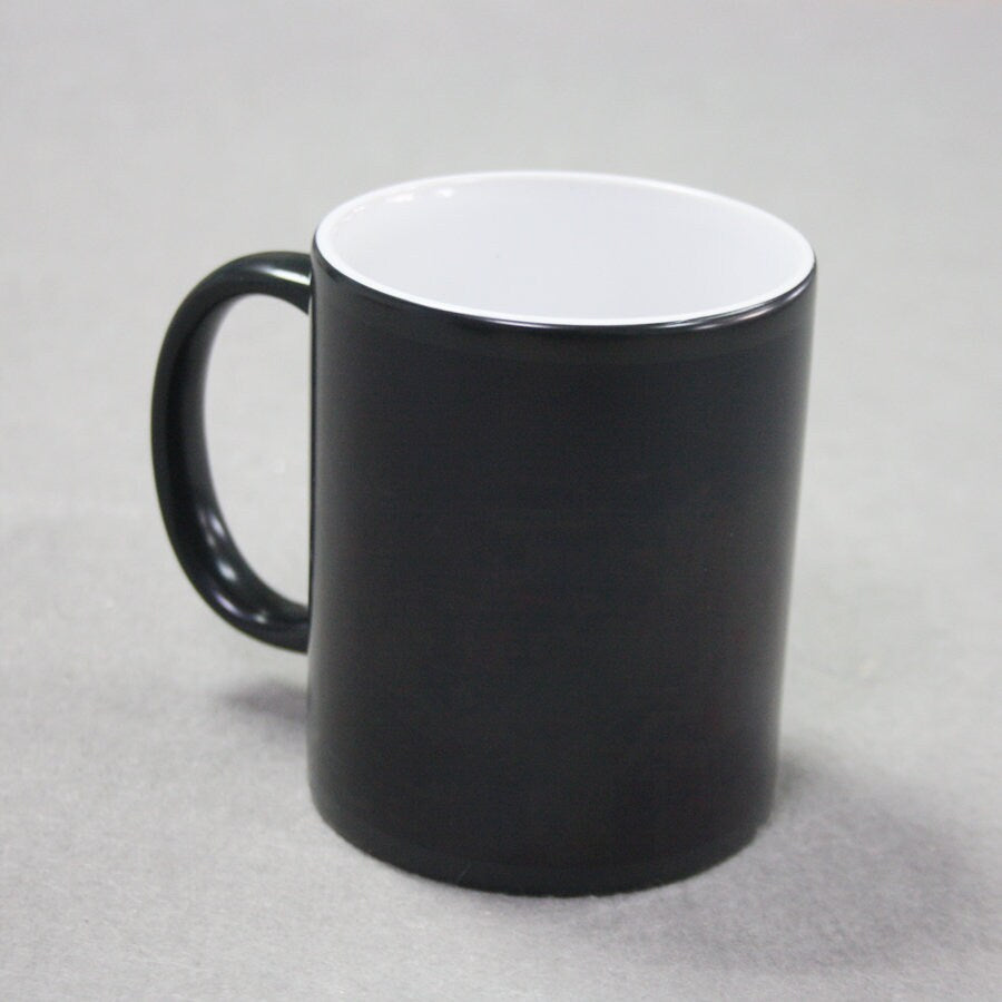 11oz Black Color Change mug, Sublimation Blank, Bright White, Custom Drinkware Mugs, Perfect Gift, Personalize Mug, For A Special Someone