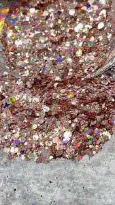 Vibrant,"Rose Petal Sand" Chunky Holographic Glitter, Glitter for Crafts & Beauty, Nail Glitter, Resin, Phone Case, DIY, Slime,Tumblers