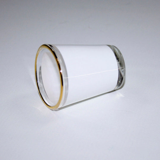 1oz “Gold Rim” Sublimation Shot Glass, Blank Shot Glass for Personalization, Dye-sub Blank Craft Supplies,