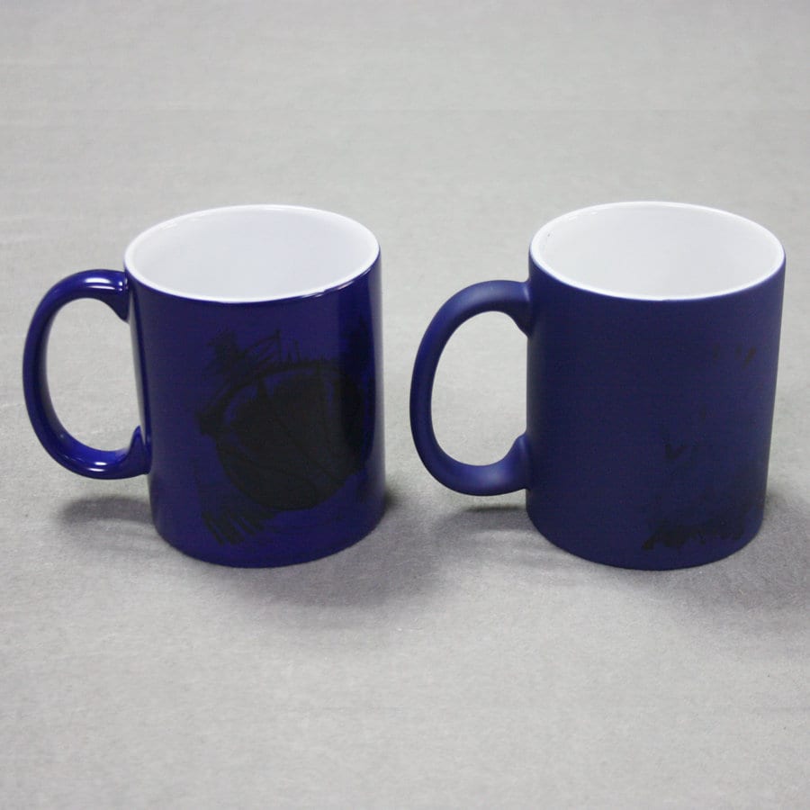 11oz "BLUE" Color Change mug, Sublimation Blank, Bright White, Custom Drinkware Mugs, Perfect Gift, Personalize Mug, For A Special Someone