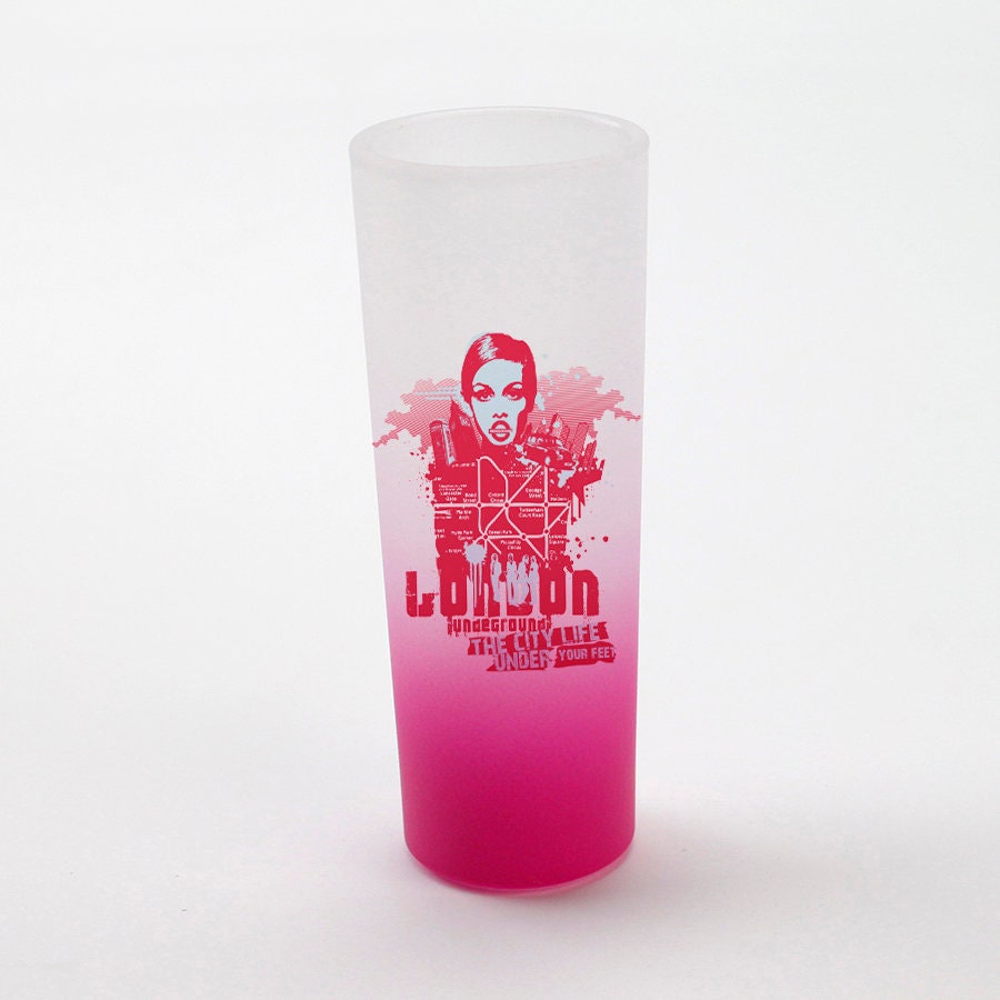 3oz “Hot Pink” Frosted Shot Glass, Blank Shot Glass for Sublimation, Customizable Frosted Shot Glass, Dye-Sub Blank for DIY Gifts