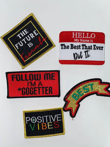 NEW, Ladies 15-pc Patch Pack, Assortment of Sequin & Embroidered Patches, Great for Jackets, Denim, Camo, CR O CS and More,Gift for Her