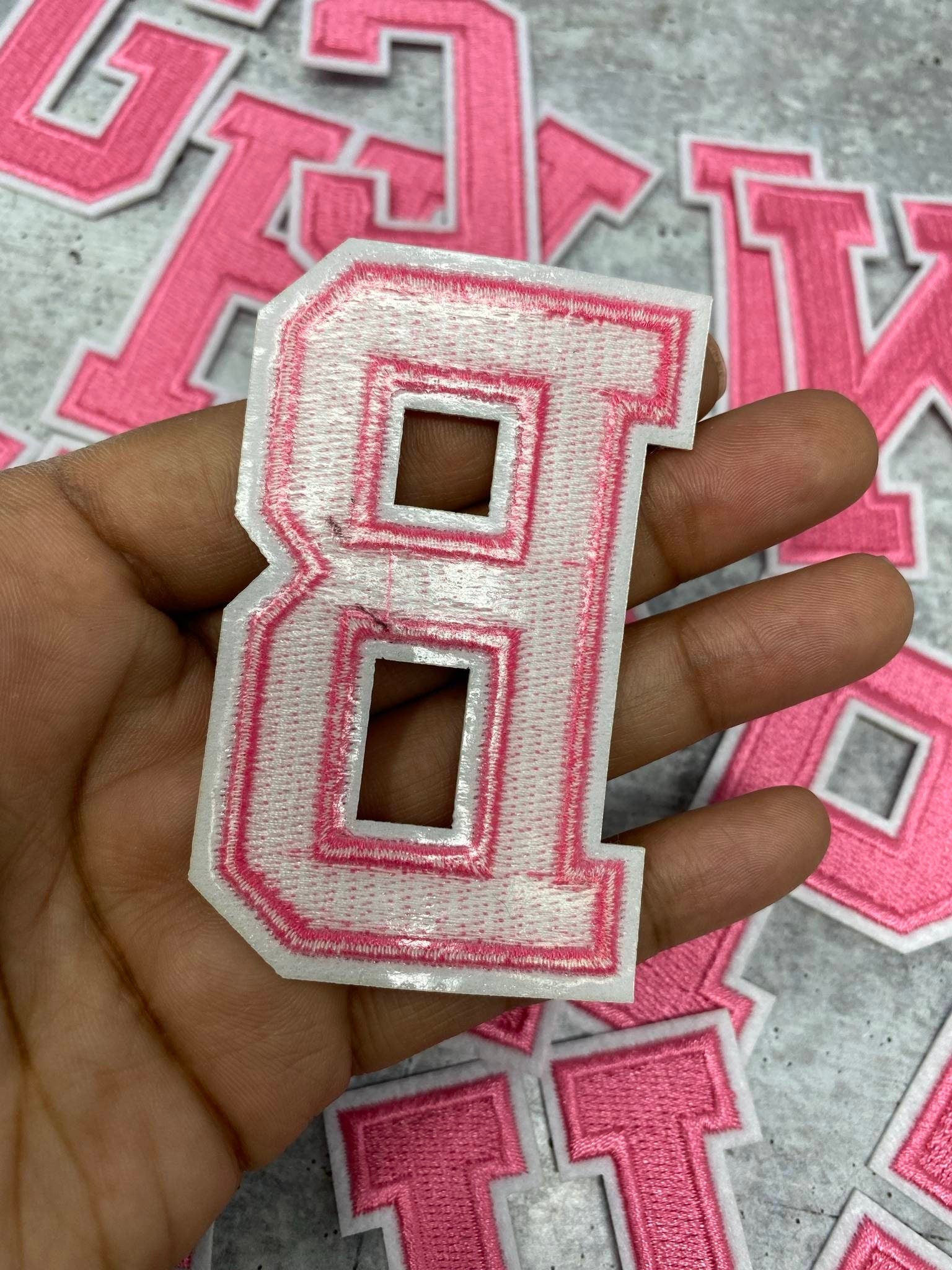 New, Red 3 Embroidered Letter with White Felt, Varsity Patch, 1-Pc,  Iron-On Backing, Choose Your Letter, A-Z Letters, Diy - Yahoo Shopping