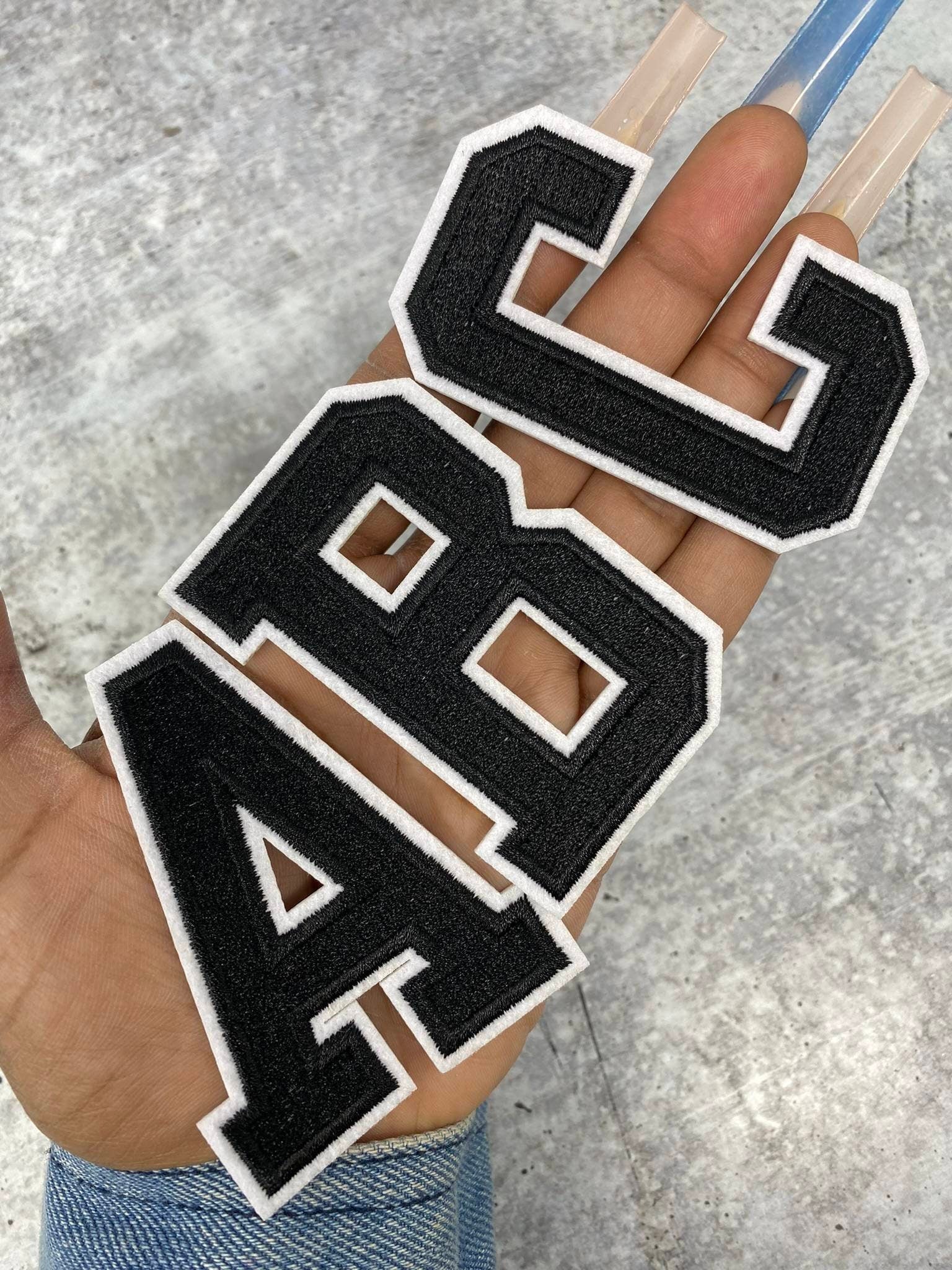 6Pcs Iron on Letters for Clothing Letter Patches Iron on Patches Varsity  Letter Patches Chenille Letter Patches Pink Iron on Letters for Backpacks