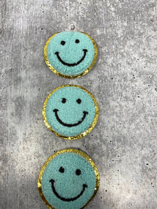 SMILEY FACE NEW FUNNY YELLOW 3 Logo Sew Ironed On Badge Embroidery  Applique Patch 