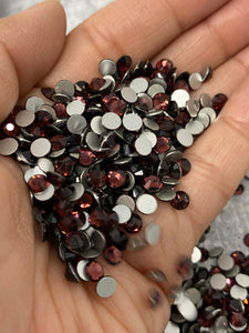 Glass Rhinestones "PURPLE" Non-Hotfix, Sizes SS6 - SS30, Faceted Rhinestone Crystals, Round FlatBack Glass (1440), Periciosa Stones