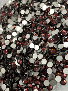 Glass Rhinestones "PURPLE" Non-Hotfix, Sizes SS6 - SS30, Faceted Rhinestone Crystals, Round FlatBack Glass (1440), Periciosa Stones