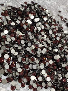 Glass Rhinestones "PURPLE" Non-Hotfix, Sizes SS6 - SS30, Faceted Rhinestone Crystals, Round FlatBack Glass (1440), Periciosa Stones