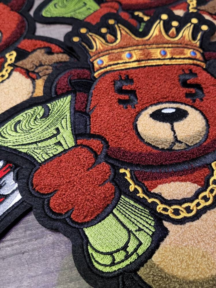 King Crown Teddy Bear Pullover Hoodie